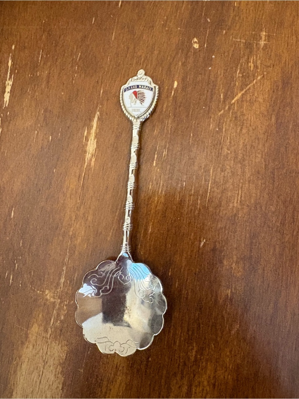 Silver Decorative Collectible Spoon - Silver Tone Grand Marais Minnesota